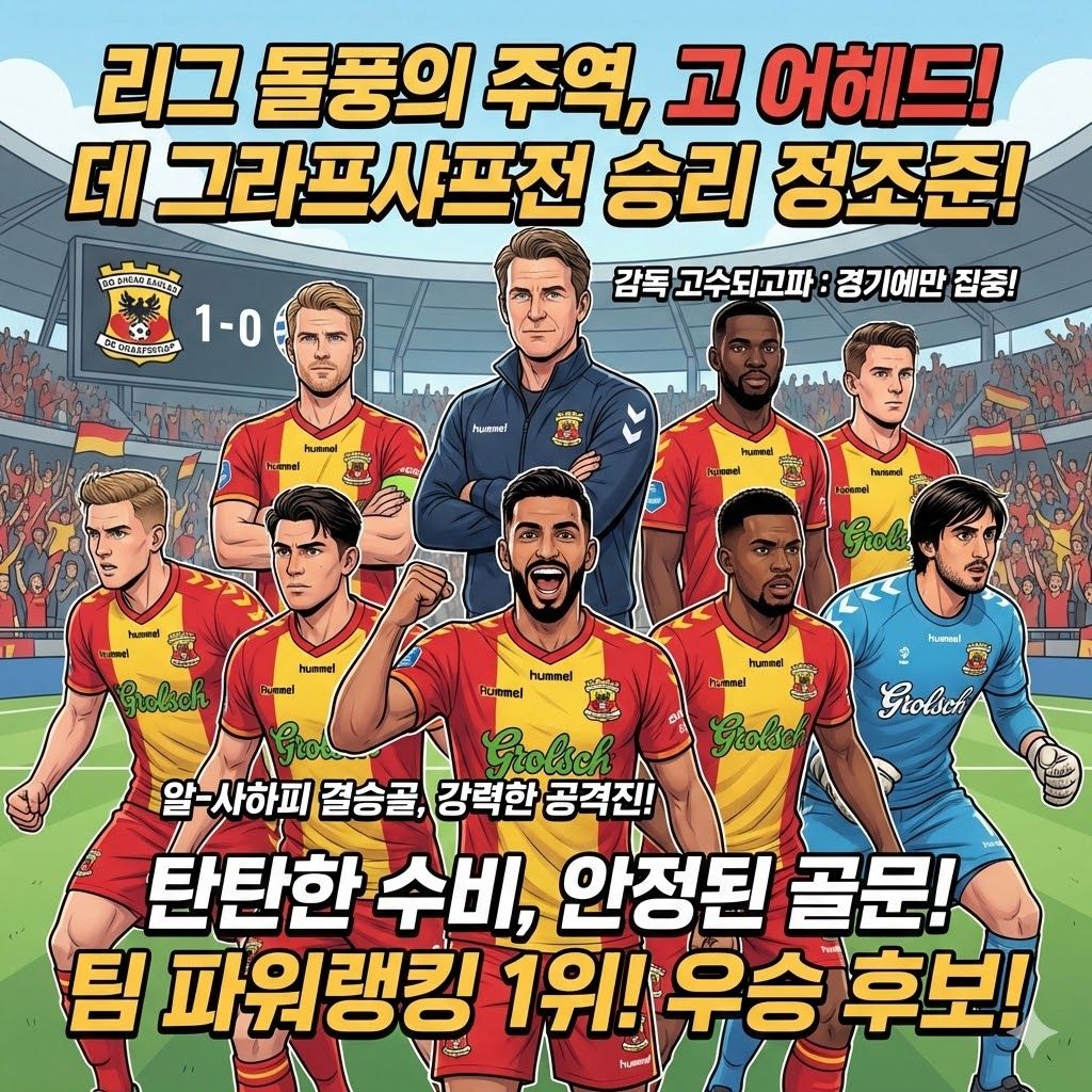 [돌풍] 고 어헤드 감독, ";데 그라프샤프전만 집중
